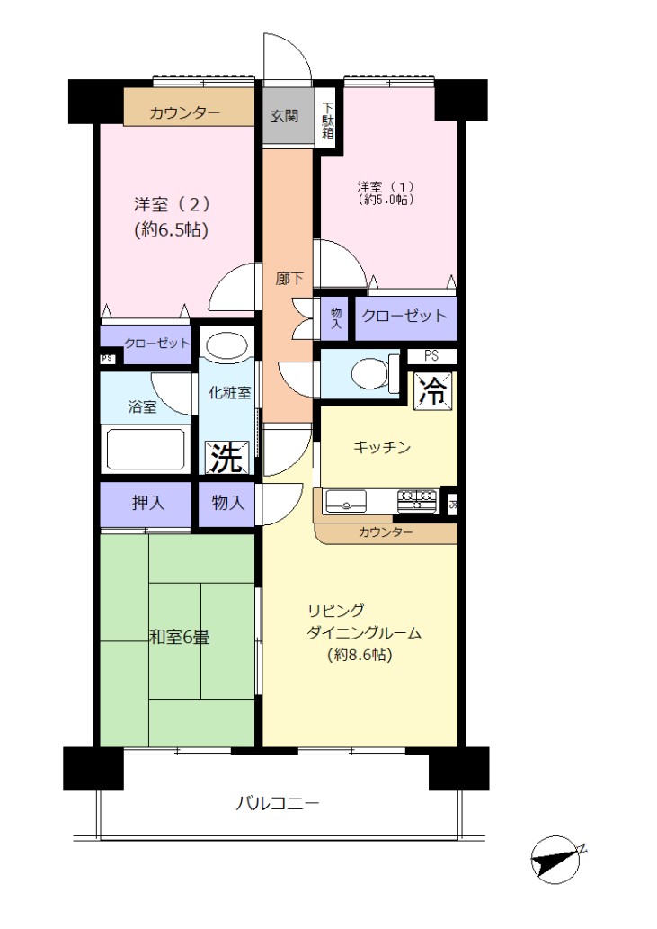 ダイアパレス横須賀衣笠401